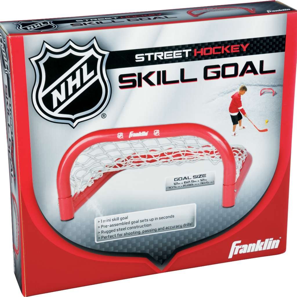 Franklin Sports Mini Skills Street Hockey Goal - Outdoor + Indoor Steel Mini Hockey Net - Perfect for Practice and Training