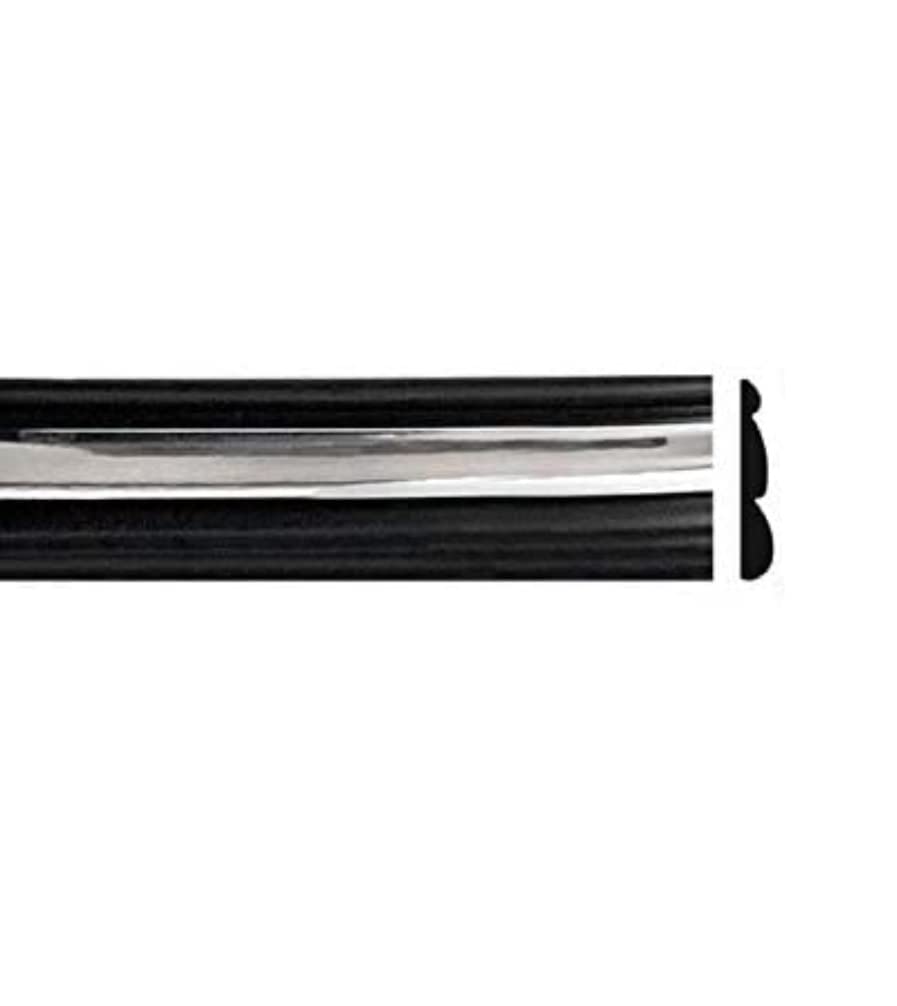 Black Chrome Side Body Trim Molding Replacement for 1992-1996 F150, F250, F350, Bronco - 2" Wide (Quarter Roll - 6 ft)