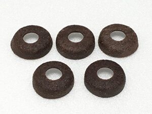 5pcs coleman lantern & stove pump cup real leather washer