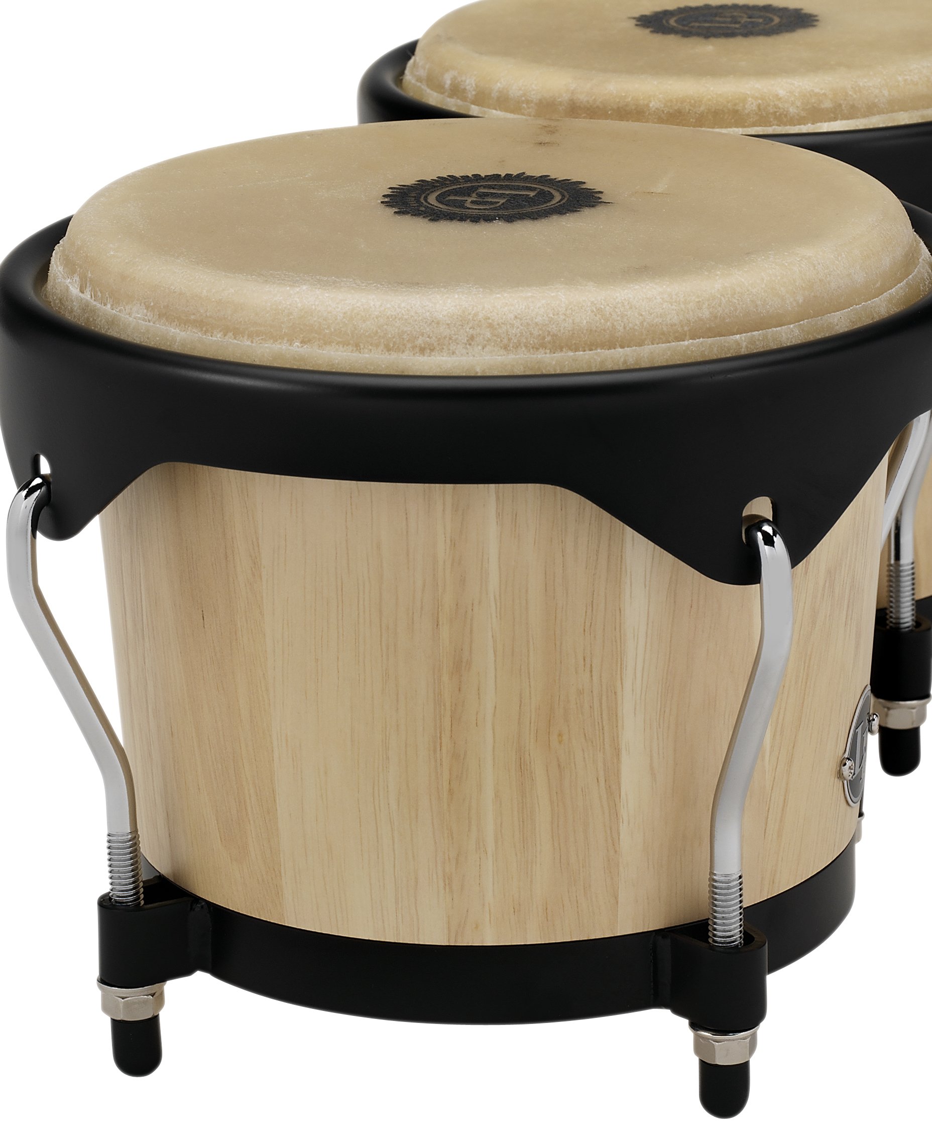 Latin Percussion LP601NY-AW LP City Wood Bongos - Natural 7-inch