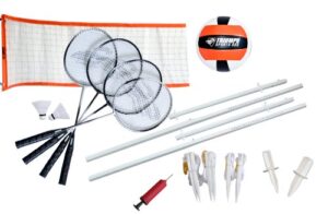 triumph sports unisex adult advanced badminton sets, triumph advanced volleyball/badminton set, one size us