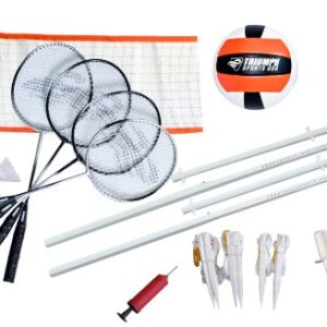 Triumph Sports unisex adult Advanced badminton sets, Triumph Advanced Volleyball/Badminton Set, One Size US