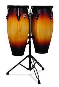 latin percussion lp city wood congas 10" & 11" set - vintage sunburst