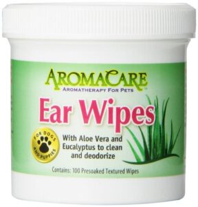 ppp pet aroma care 100 count ear wipes