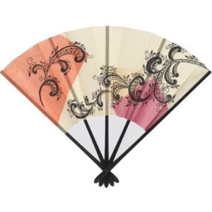 shinkyo sei do shinryo kyodo yumikazura five bone sets folding fan, one size, blue