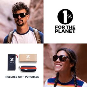 Zeal Optics Brewer | Plant-Based Polarized Sunglasses for Men & Women - Granite Grey/Polarized Dark Grey Lens