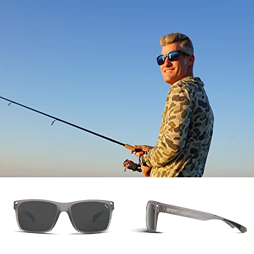 Zeal Optics Brewer | Plant-Based Polarized Sunglasses for Men & Women - Granite Grey/Polarized Dark Grey Lens