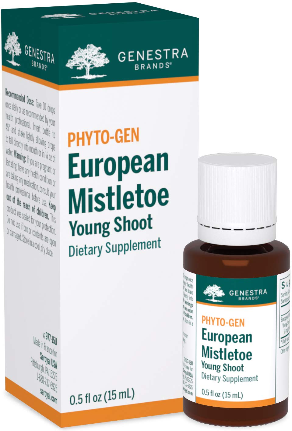 Genestra Brands European Mistletoe Young Shoot | Herbal Supplement | 0.5 fl. oz.