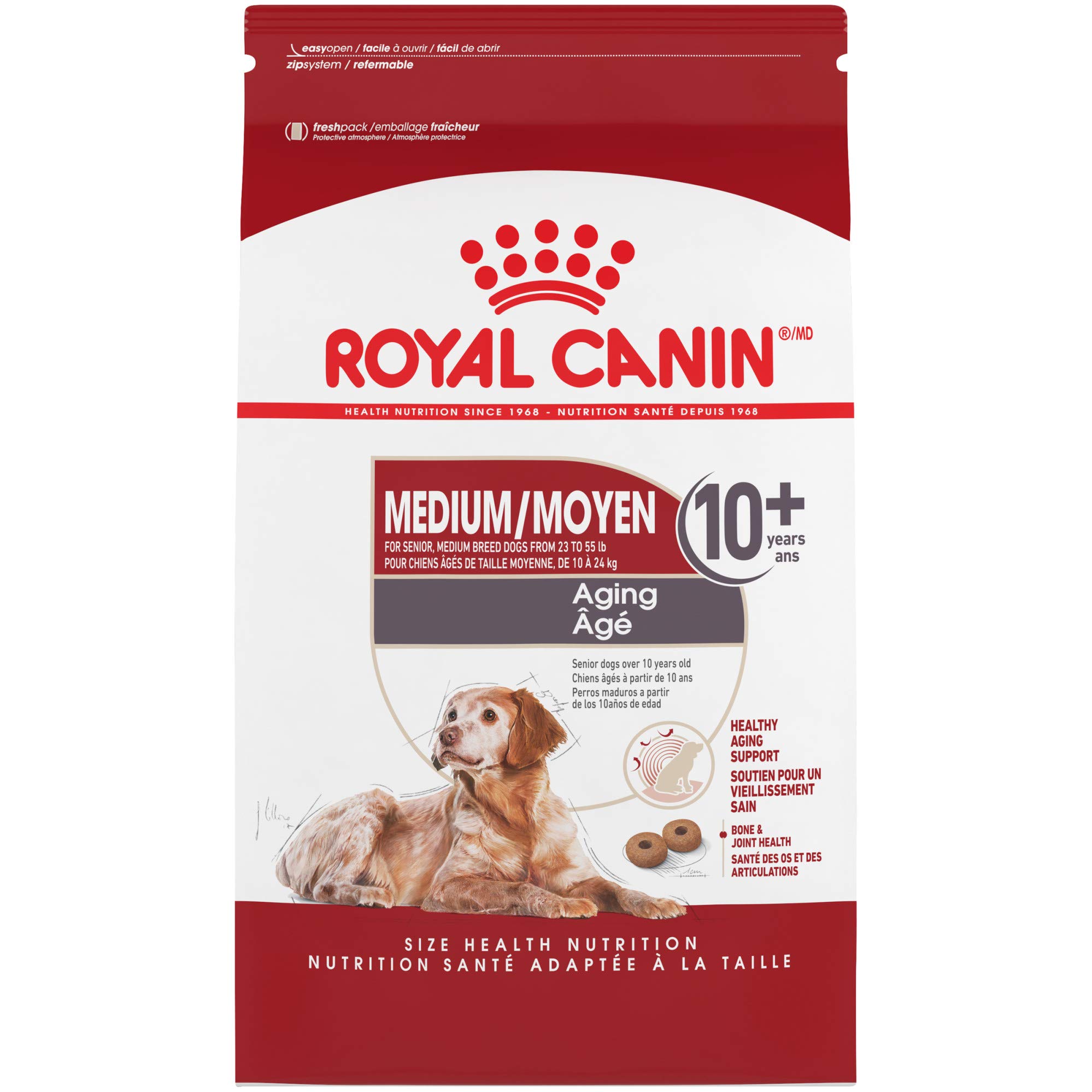 Royal Canin Medium Aging 10+ Senior Dry Dog Food, 30 lb bag