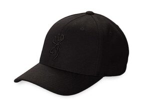 browning coronado pique buckmark cap, black, large/x-large