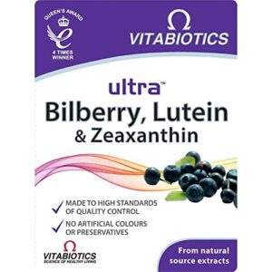 vitabiotics - ultra bilberry, lutein & zeaxanthin - 30 tablets