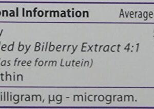 Vitabiotics - Ultra Bilberry, Lutein & Zeaxanthin - 30 Tablets