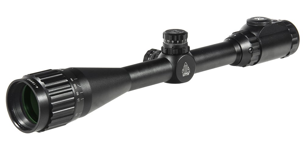 UTG 4-16X40 1" Hunter Scope, AO, 36-color Mil-dot, w/ Rings