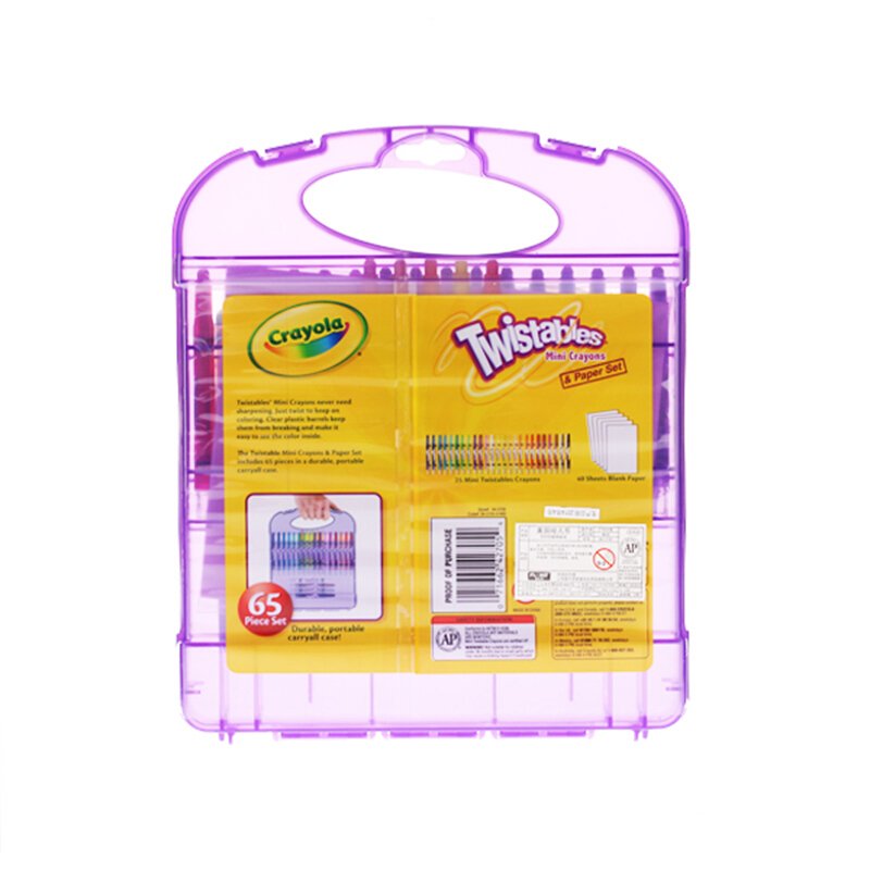 Crayola Mini Twistables Crayons & Paper Set, 65 Pieces, Gift for Kids