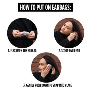 Sprigs Earbags Bandless Ear Warmers/Fleece Earmuffs with Thinsulate - Brown, Medium