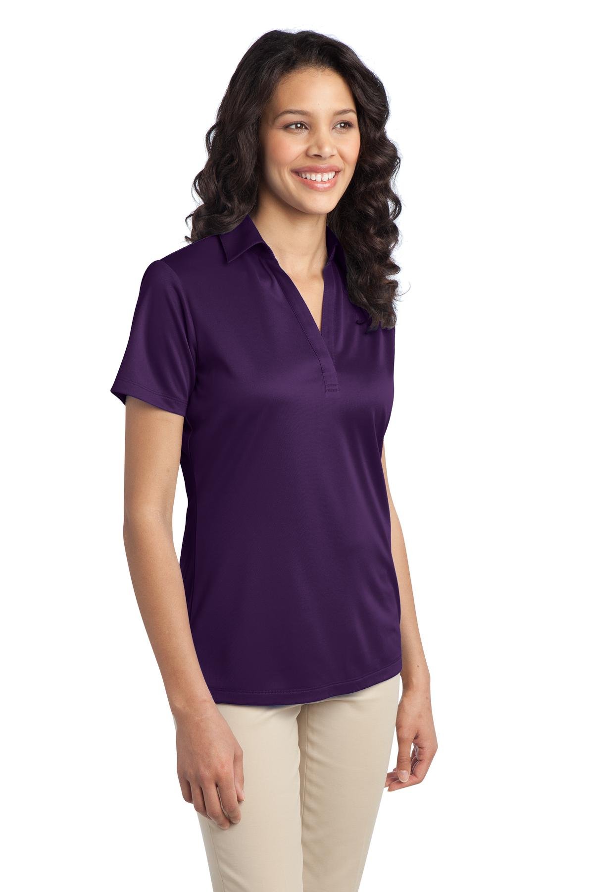 Port Authority Ladies Silk Touch Performance Polo 3XL Bright Purple