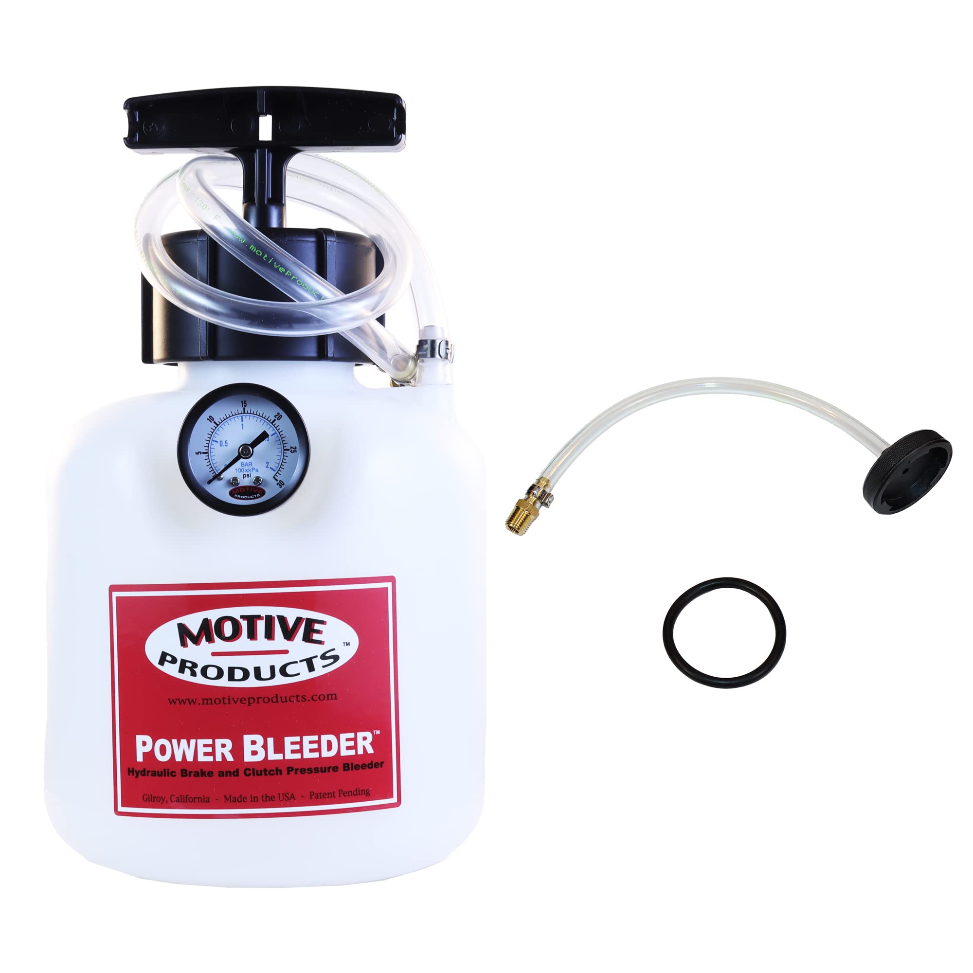 Motive Products 0107 Power Bleeder 2-Quart Tank with Hose and Adapter, Compatible with Mid-Late Model Ford Vehicles