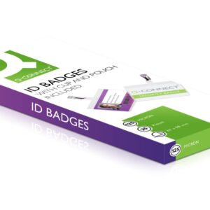 Q-Connect Hot Laminating ID Badge with Clip (Pack of 25)