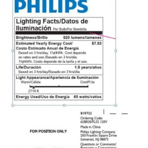 PHILIPS 248765 Soft White 65-Watt BR30 Indoor Flood Light Bulb, 12-Pack