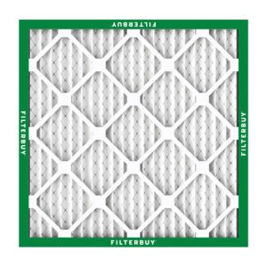 Filterbuy 14x14x1 Air Filter MERV 8 Dust Defense (4-Pack), Pleated HVAC AC Furnace Air Filters Replacement (Actual Size: 13.75 x 13.75 x 0.75 Inches)