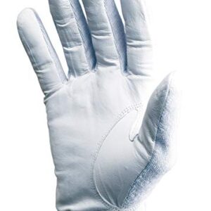 Tourna Tennis Glove-Mens-Full, Finger-Medium-Right, White, Small (TGF-M-M-R)