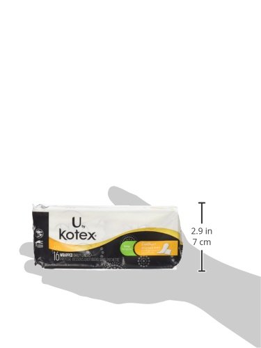 Kotex Natural Balance Absorbent Liners, Long, 16 Count(10 Pack)