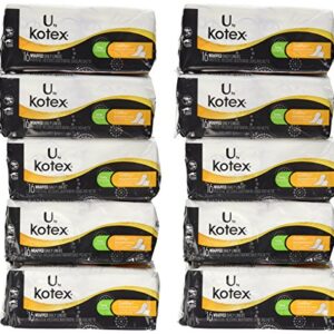 Kotex Natural Balance Absorbent Liners, Long, 16 Count(10 Pack)