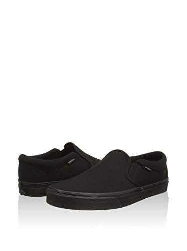 Vans Men's Low-Top Sneaker, Black Canvas Black B, 9.5