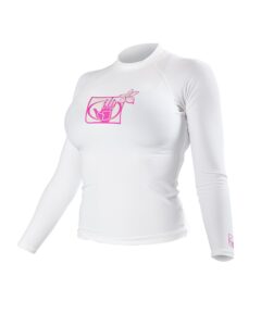 body glove womens athletic-rash-guard-shirts, white, small us