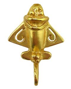 across the puddle, ancient golden jet-3 lapel pin | 24k gp golden flyer | pre-columbian quimbaya pin airplane jet | ancient aircraft | ancient astronauts | original golden jets collection