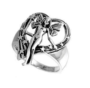 closeoutwarehouse 925 sterling silver fairy love spell ring size 9