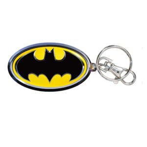 DC Batman Colored Logo Pewter Key Ring