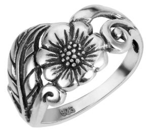 closeoutwarehouse 925 sterling silver karen's flower ring size 6