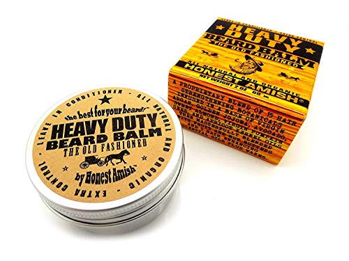 Honest Amish - Heavy Duty Beard Balm - 2 Ounce - Beard Conditioner