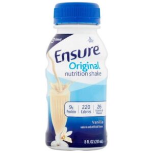 ensure liq van bottle size 6/8z ensure balanced nutrition shake vanilla 6 pack, 48 fl