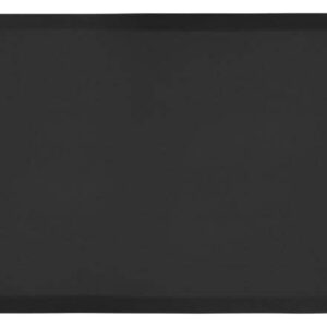 WellnessMats Black Fitness Mat, 6 Foot