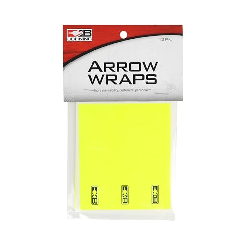 Bohning 4" Solid Arrow Wraps, X-Large, Neon Yellow