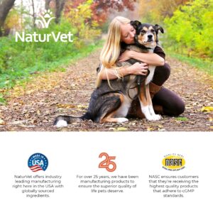 NaturVet –VitaPet Senior Daily Vitamins for Senior Dogs – Plus Glucosamine – Full Spectrum of Vitamins & Minerals – Enhanced with Glucosamine for Added Joint Support – 365 Time Release Tablets