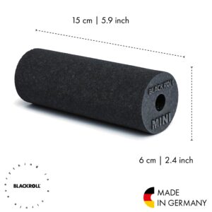 BLACKROLL - Mini Foam Roller, Massage Tool for Feet, Hands, and Arms, Ideal for Travel Size and Targeted Myofascial Release, for Exercise, Massage, and Muscle Recovery, 6" x 2", Black