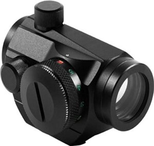 aim sports rtdt125 dual illuminated micro dot with adjustable windage & elevation knob