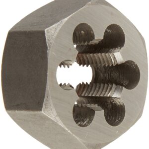 Drill America - DWTHX1420LH 1/4"-20 Carbon Steel Left Hand (Reverse) Hex Rethreading Die, DWT Series