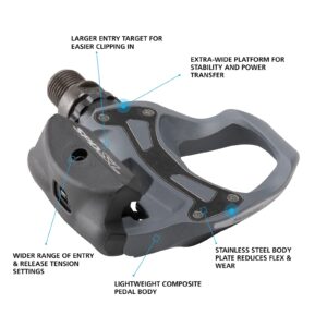 SHIMANO PD-R550 SPD-SL Road Pedals; Black