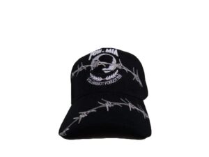 dime designer beanies pow caps- mia barbed wire cap black