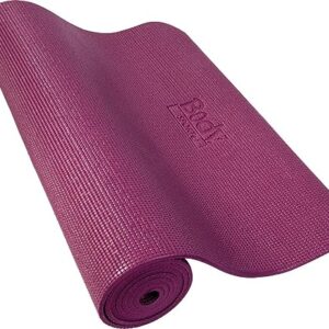 Body Sport Yoga and Fitness Mat, 1/4-Inch, Purple