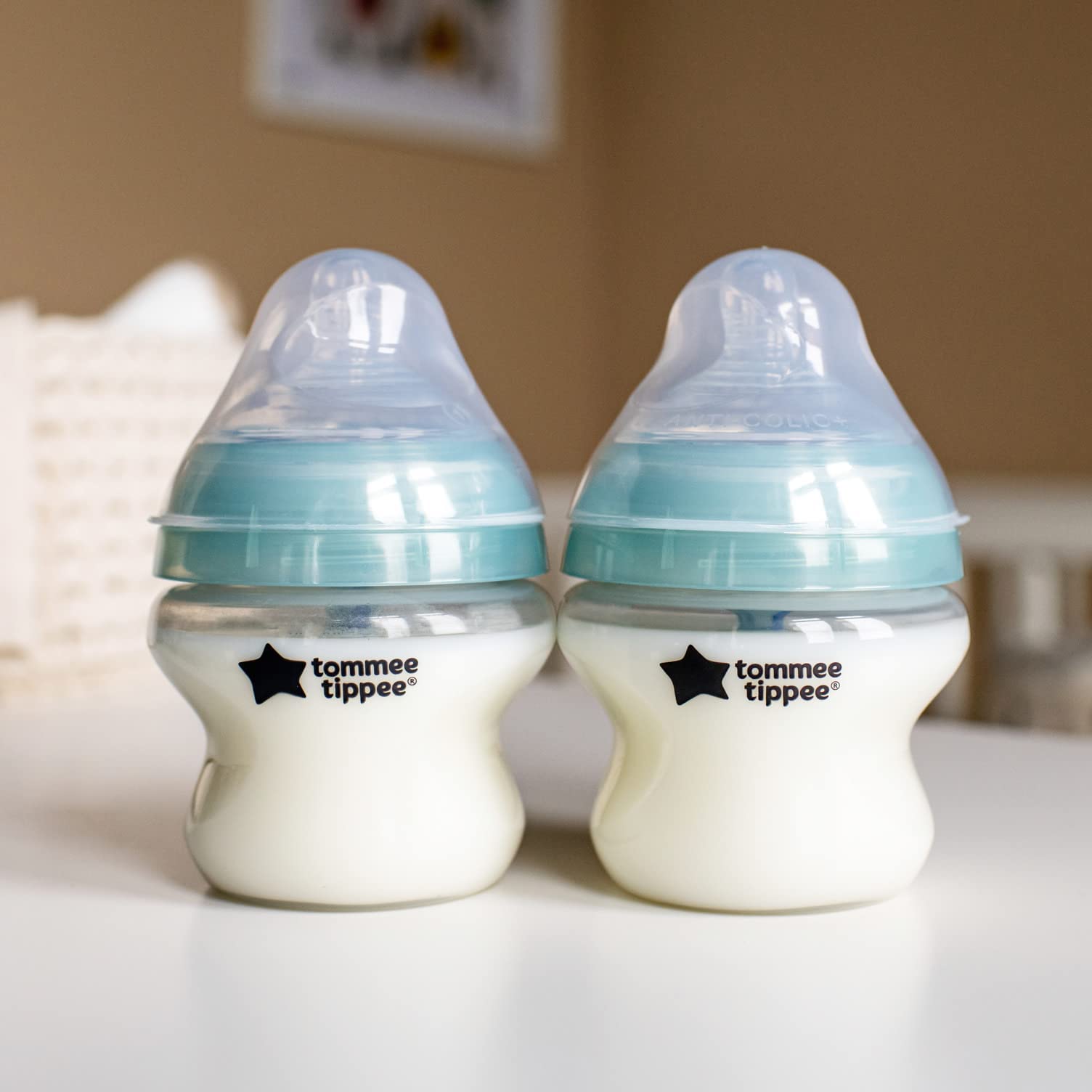 Tommee Tippee Closer to Nature Advanced Comfort 150 ml/5fl oz Feeding Bottles.