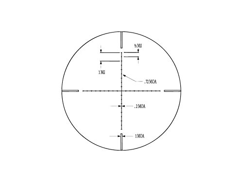 Ade Advanced Optics 6-25X56 35mm Long Range Riflex 40mm Illuminated Mildot bar