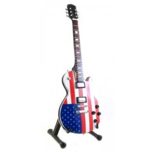 Ted Nugent Metallic Blue 80s Miniature Guitar Signature