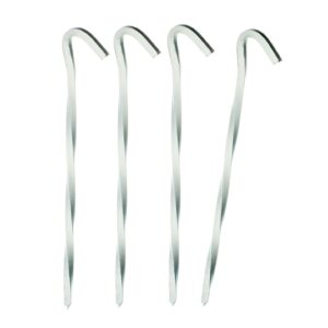 SE 9" Heavy Duty Aluminum Tent Pegs Stakes (4 PC.) - 914ATP