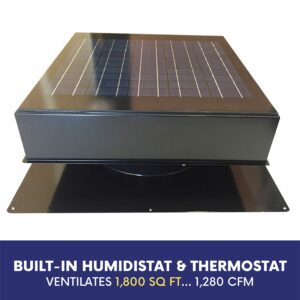 Remington Solar 20 Watt Roof Mount Solar Attic Fan