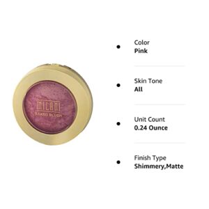 Milani Baked Powder Blush, Dolce Pink [01] 0.12 oz (Pack of 2)